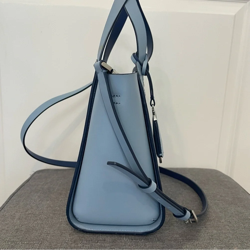 KATE SPADE Magnolia Street Mini Mina Eyelet Satchel - Pastel Blue - Picture 8 of 15